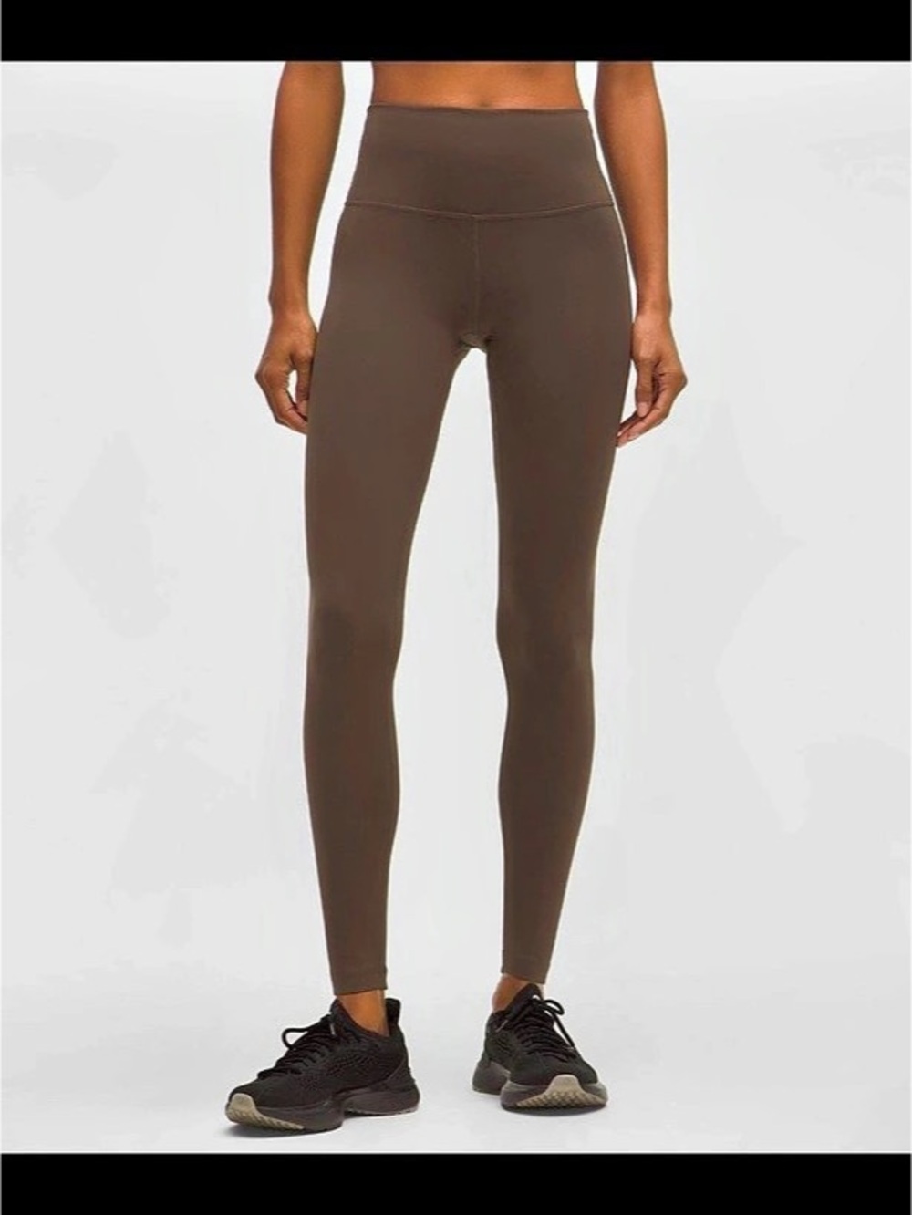 Brown Wonder Train High Rise Tight